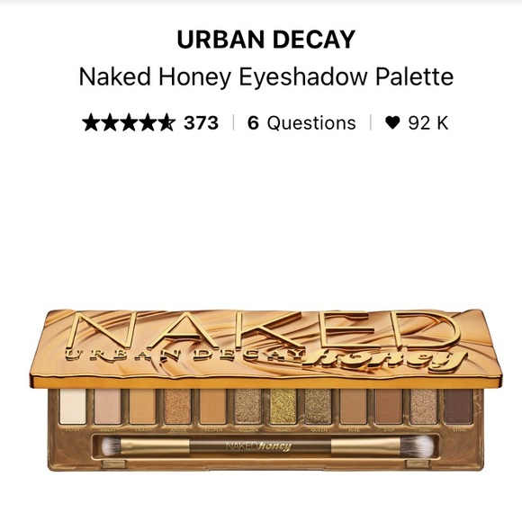 BRAND NEW Urban Decay Naked Honey Palette - Picture 3 of 13